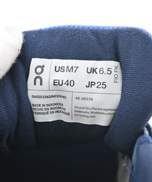 On（オン）スニーカー 青 サイズ:25cm メンズ/2200677664064