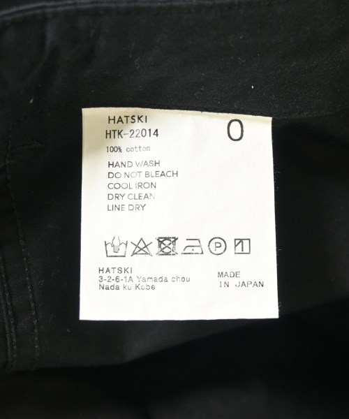 HATSKI（ハツキ）ショートパンツ 黒 サイズ:0(XS位) レディース/2200707566139
