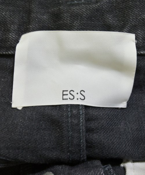 ES:S（エス）デニムパンツ 黒 サイズ:34(XXL位) レディース/2200710010346