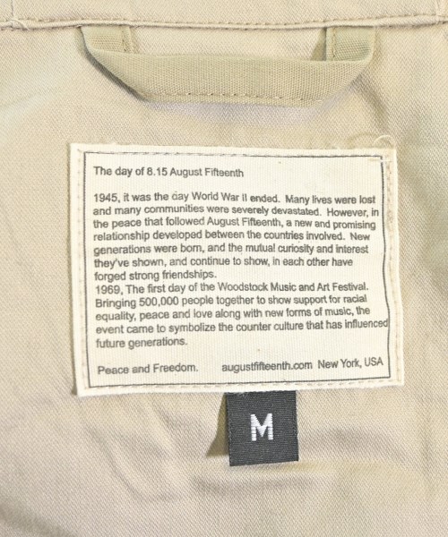 8.15 august fifteenth（オーガストフィフティーン）その他 ベージュ サイズ:M メンズ/2200640126018