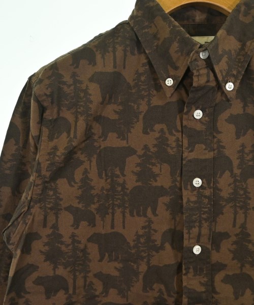 8.15 august fifteenth（オーガストフィフティーン）カジュアルシャツ 茶 サイズ:S メンズ/2200651582063