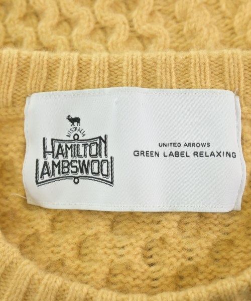 HAMILTON LAMBSWOOL（ハミルトンラムウール）ニット・セーター 黄 サイズ:38(M位) レディース/2200624888031