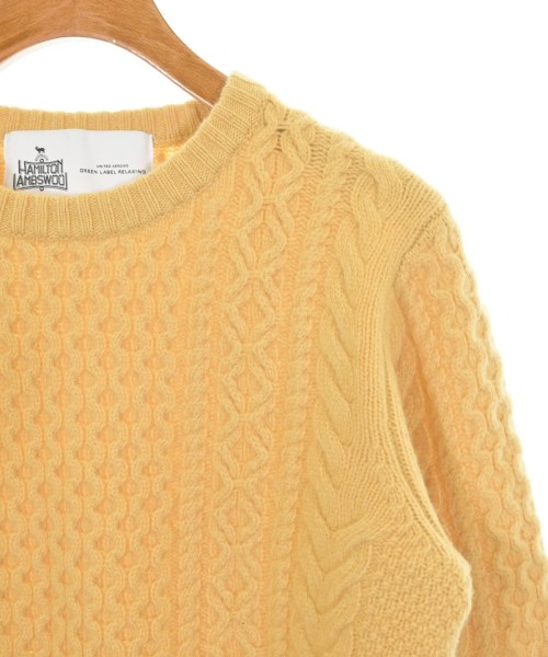 HAMILTON LAMBSWOOL（ハミルトンラムウール）ニット・セーター 黄 サイズ:38(M位) レディース/2200624888031