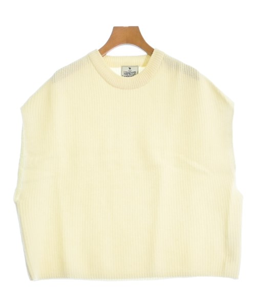 HAMILTON LAMBSWOOL(ハミルトンラムウール)ベスト/ノースリーブ 白 サイズ:F/2200653463049