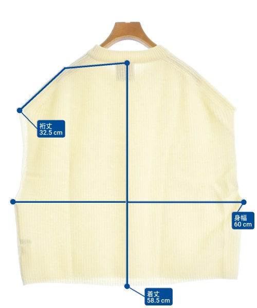 HAMILTON LAMBSWOOL（ハミルトンラムウール）ベスト/ノースリーブ 白 サイズ:F レディース/2200653463049