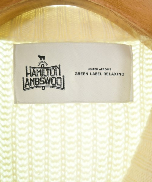 HAMILTON LAMBSWOOL（ハミルトンラムウール）ニット・セーター 白 サイズ:M メンズ/2200713792157