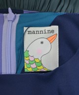 mannine（マンナイン）ワンピース 青 サイズ:M レディース/2200669988093