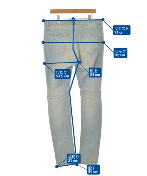 CHORD NUMBER EIGHT（コードナンバーエイト）デニムパンツ 青 サイズ:L メンズ/2200535279065