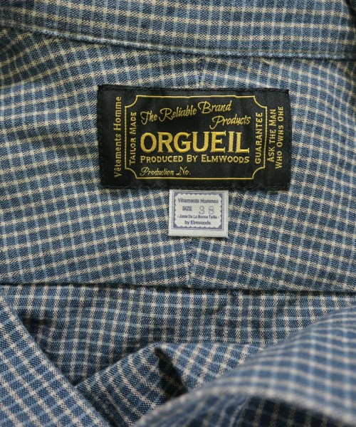 ORGUEIL（オルゲイユ）カジュアルシャツ 青 サイズ:38(S位) メンズ/2200665269042