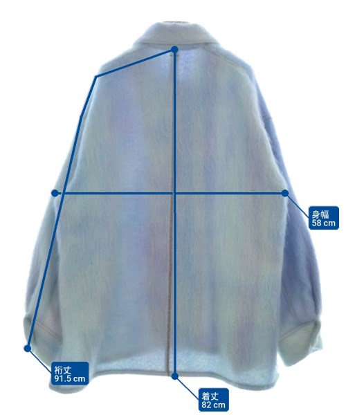 SHINYA KOZUKA（シンヤコズカ）ステンカラーコート 青 サイズ:M メンズ/2200641811012
