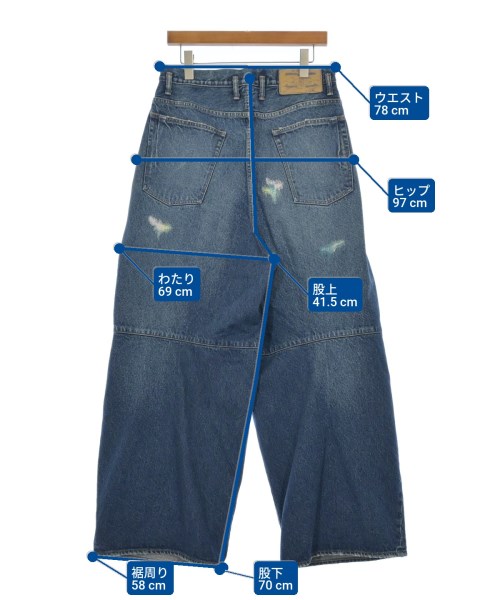 SHINYA KOZUKA（シンヤコズカ）デニムパンツ 紺 サイズ:M メンズ/2200642192066