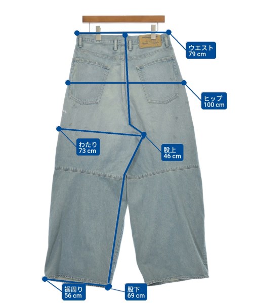 SHINYA KOZUKA（シンヤコズカ）デニムパンツ 紺 サイズ:L メンズ/2200642192073