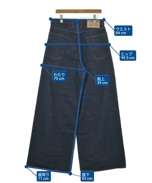 SHINYA KOZUKA（シンヤコズカ）デニムパンツ 紺 サイズ:L メンズ/2200628341051