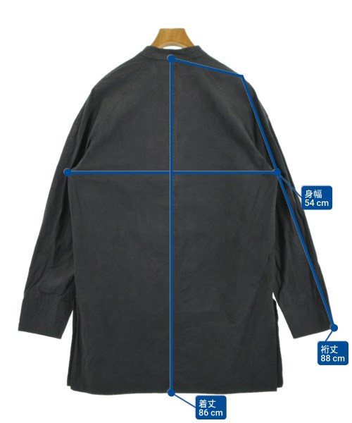 SHINYA KOZUKA（シンヤコズカ）カジュアルシャツ グレー サイズ:L メンズ/2200620884082