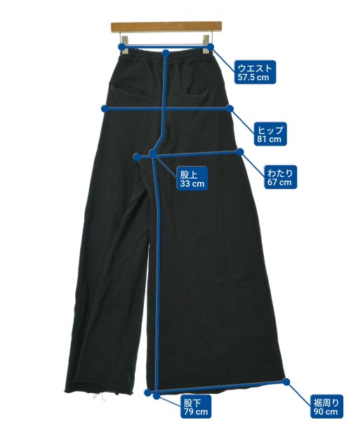 SHINYA KOZUKA（シンヤコズカ）スウェットパンツ 黒 サイズ:XS メンズ/2200672076015