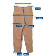 CULLNI（クルニ）スラックス ベージュ サイズ:1(S位) メンズ/2200473036065