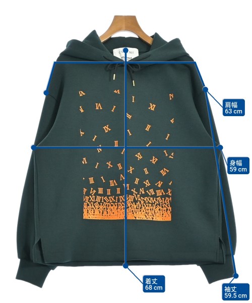 CULLNI（クルニ）パーカー 緑 サイズ:1(S位) メンズ/2200645654011