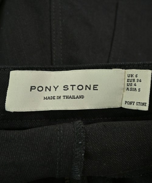 PONY STONE（ポニーストーン）デニムパンツ 黒 サイズ:S レディース/2200670259168
