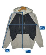 QBISM（キュビズム）パーカー グレー サイズ:XS メンズ/2200632927845