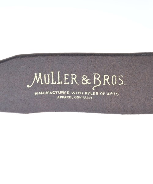 MULLER & BROS（ミュラーアンドブロス）ベルト 茶 サイズ:34 メンズ/2200614786064