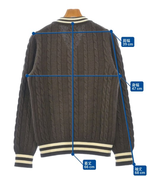 Mc Lauren（マックローレン）ニット・セーター 茶 サイズ:48(L位) メンズ/2200648392033