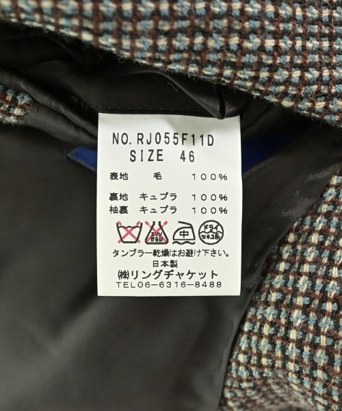 RJ by RING JACKET（アールジェイバイリングジャケット）ジャケット 茶 サイズ:46(M位) メンズ/2200702584039