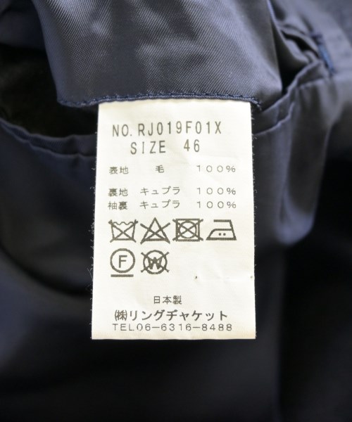 RJ by RING JACKET（アールジェイバイリングジャケット）ステンカラーコート 紺 サイズ:46(M位) メンズ/2200718567033