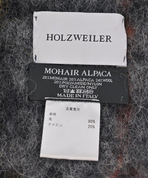 HOLZWEILER（ホルスウィラー）マフラー グレー サイズ:- レディース/2200715533116