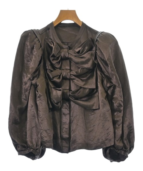 Vermeerist BEAMS(フェルメリスト　ビームス)ブラウス 茶 サイズ:F/2200676948011