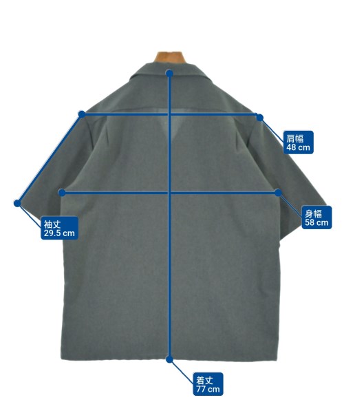 Upscape Audience（アップスケープオーディエンス）カジュアルシャツ グレー サイズ:M メンズ/2200618777044