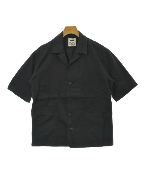 Hackney Union Work House(ハックニーユニオンワークハウス)カジュアルシャツ 黒 サイズ:38(M位)/2200692938423