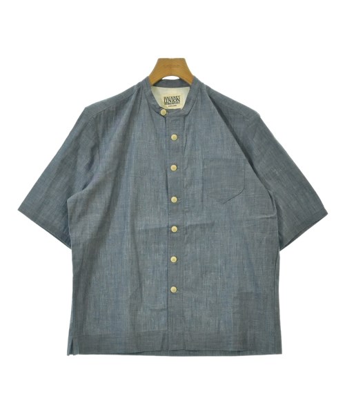 Hackney Union Work House(ハックニーユニオンワークハウス)カジュアルシャツ 青 サイズ:38(S位)/2200692938515