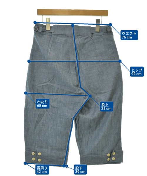 Hackney Union Work House（ハックニーユニオンワークハウス）ショートパンツ 青 サイズ:32(L位) メンズ/2200692938522