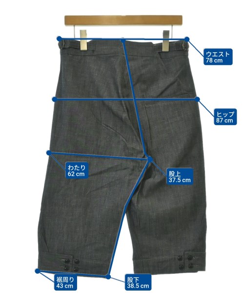Hackney Union Work House（ハックニーユニオンワークハウス）ショートパンツ 紺 サイズ:32(L位) メンズ/2200692938539