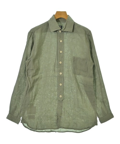 Hackney Union Work House(ハックニーユニオンワークハウス)カジュアルシャツ カーキ サイズ:38(M位)/2200698376083