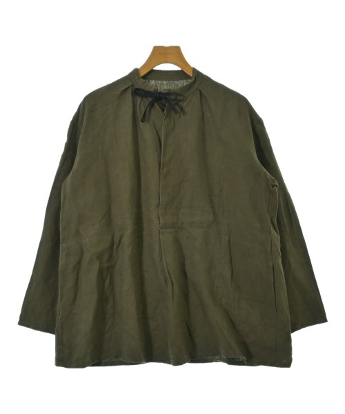 Hackney Union Work House(ハックニーユニオンワークハウス)カジュアルシャツ カーキ サイズ:38(S位)/2200698376298