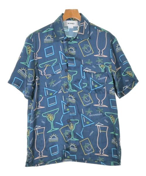 SUNNEI(スンネイ)カジュアルシャツ 青 サイズ:M/2200643871038