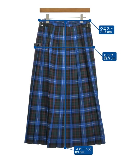 glen fyne（グレンファイン）ロング・マキシ丈スカート 青 サイズ:2(M位) レディース/2200618412020