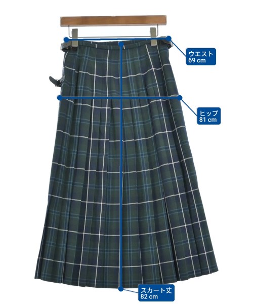 glen fyne（グレンファイン）ロング・マキシ丈スカート 緑 サイズ:-(M位) レディース/2200672305016