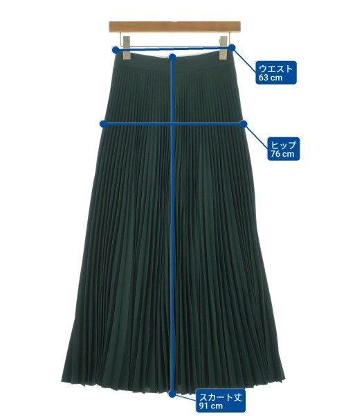 PORTS 1961（ポーツ１９６１）ロング・マキシ丈スカート 緑 サイズ:38(S位) レディース/2200664900045