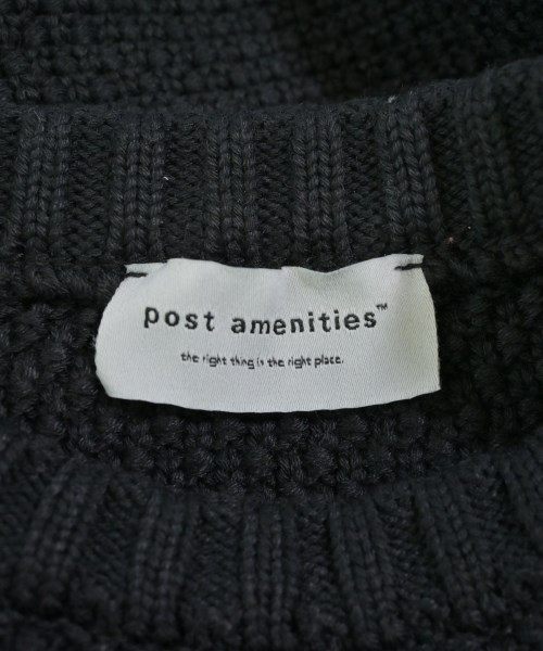 post amenities（ポストアメニティー）ニット・セーター 黒 サイズ:S メンズ/2200609480083