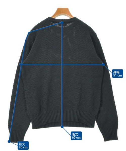 post amenities（ポストアメニティー）ニット・セーター 黒 サイズ:S メンズ/2200609480083