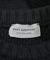 post amenities（ポストアメニティー）ニット・セーター 黒 サイズ:S メンズ/2200609480083