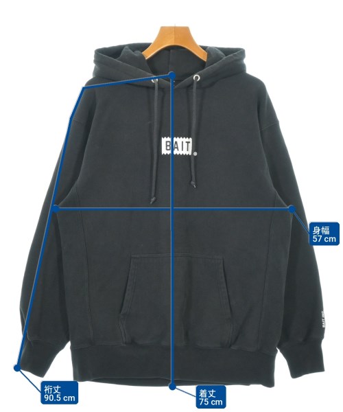 BAIT（ベイト）パーカー 黒 サイズ:XL メンズ/2200714730066