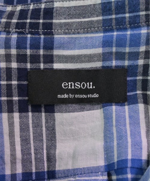 ensou.（エンソウ）カジュアルシャツ 青 サイズ:M メンズ/2200487677032