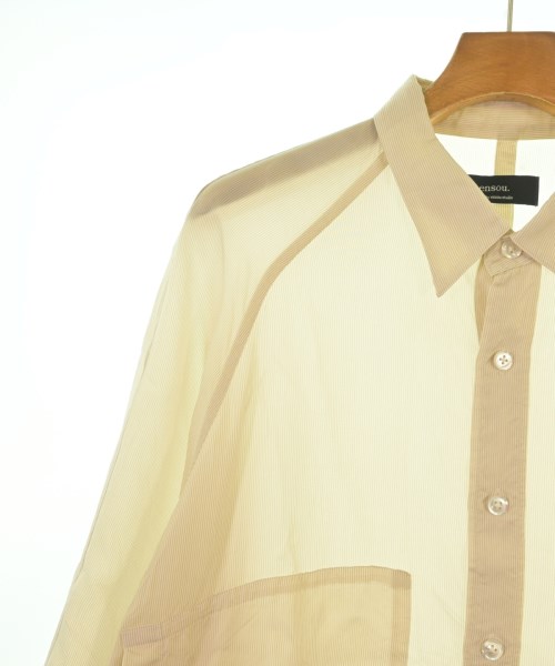 ensou.（エンソウ）カジュアルシャツ ベージュ サイズ:L メンズ/2200615954028