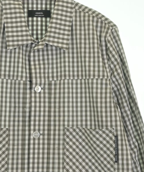 ensou.（エンソウ）カジュアルシャツ 白 サイズ:L メンズ/2200645020304