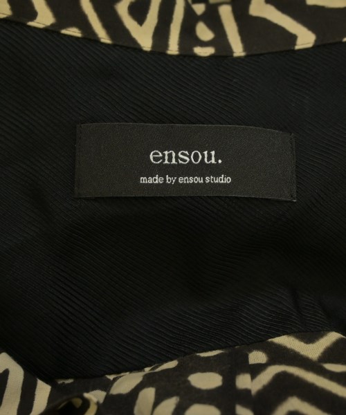 ensou.（エンソウ）カジュアルシャツ 黒 サイズ:L メンズ/2200645020311