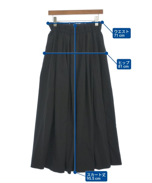 Hunch（ハンチ）ロング・マキシ丈スカート 黒 サイズ:F レディース/2200617638070