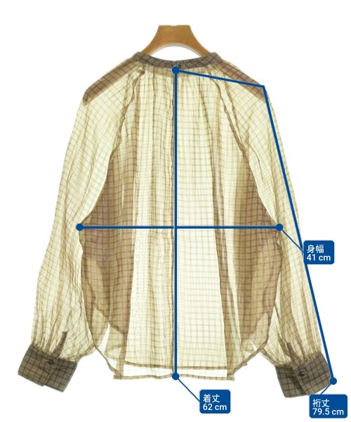 Hunch（ハンチ）ブラウス 茶 サイズ:F レディース/2200688247034